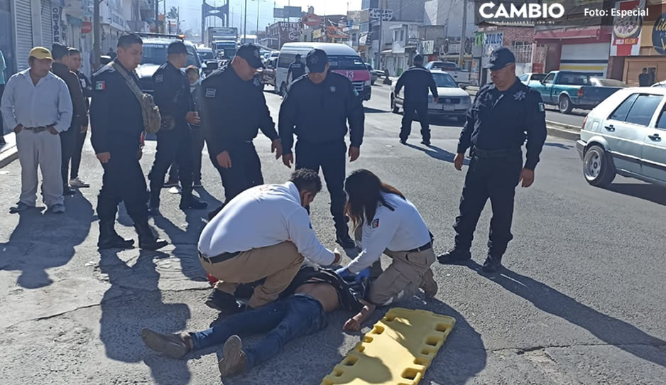 Motoladrones se salvan de ser linchados por pobladores de Tecamachalco