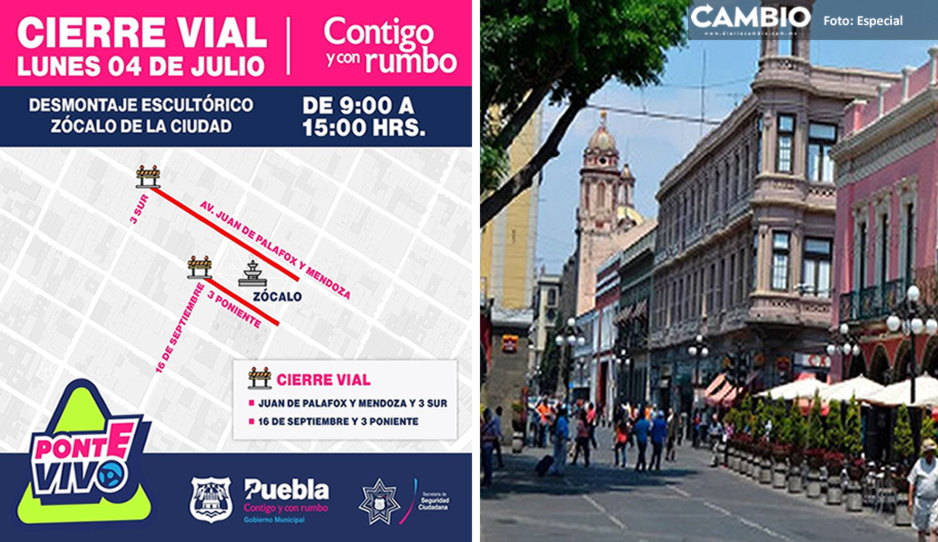 &iexcl;Toma precauciones! Estas calles del Centro Hist&oacute;rico estar&aacute;n cerradas este lunes