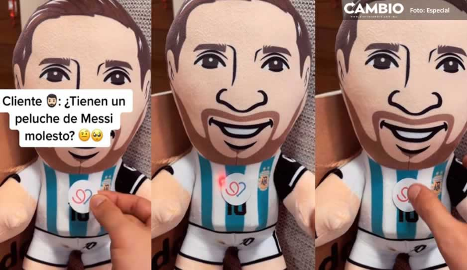 &#039;¿Qué miras, bobo?&#039; Crean peluche de Messi que dice su frase (VIDEO)