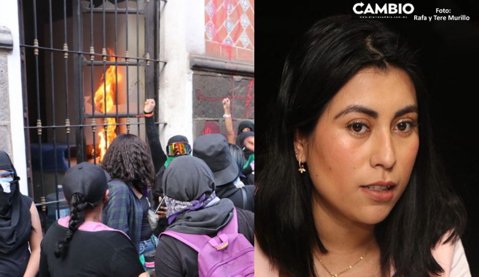 Congreso sí presentó denuncia penal vs feministas radicales que quemaron la puerta, confirma Nora