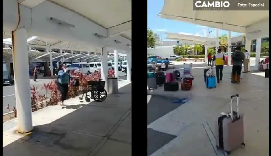 Alarma a turistas balacera en Aeropuerto Internacional de Cancún; autoridades descartan atentado (VIDEO)