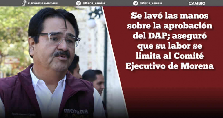 Agustín Guerrero se deslinda del DAP: no soy diputado, no tengo por qué defenderlo