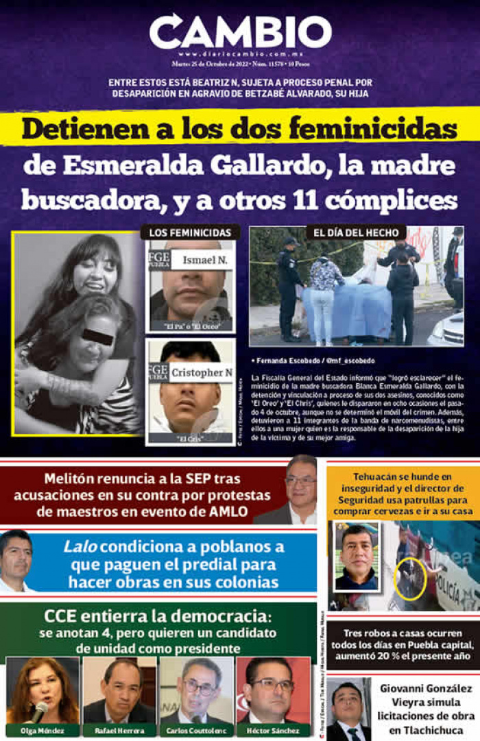 Detienen a los dos feminicidas de Esmeralda Gallardo, la madre buscadora, y a otros 11 cómplices