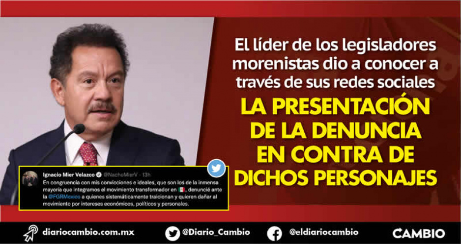 Nacho Mier cumple advertencia: denuncia a Barbosa, Santiago Nieto, Armenta e Higuera ante la FGR (VIDEO)