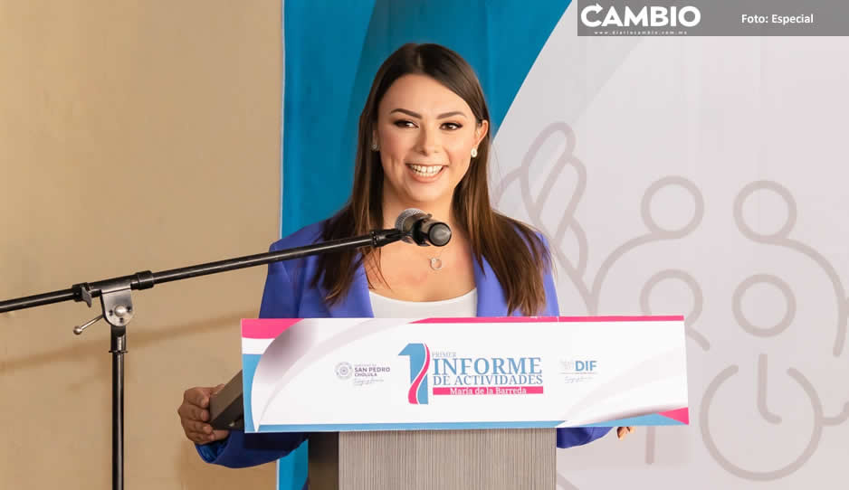 Rinde María de la Barreda su Primer Informe frente al DIF Cholula (FOTOS)