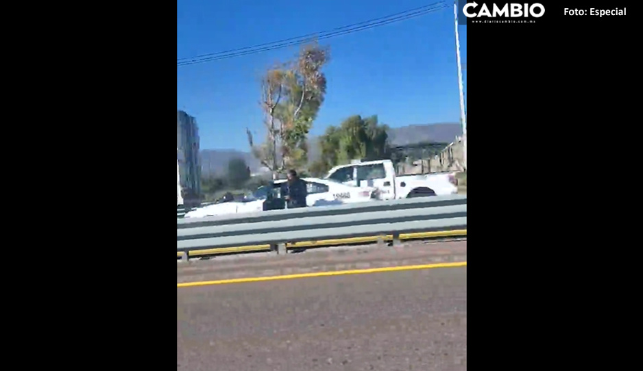 Se desata balacera en la Puebla-Orizaba durante asalto a tráiler (VIDEO)