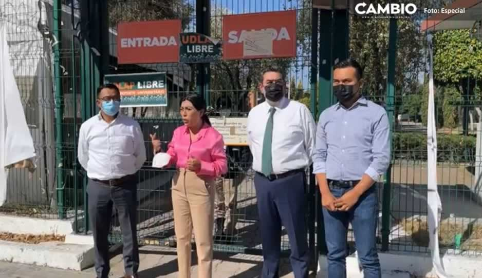 Nora Merino acude a la UDLAP y acusa a panistas de querer sacar raja política (VIDEO)