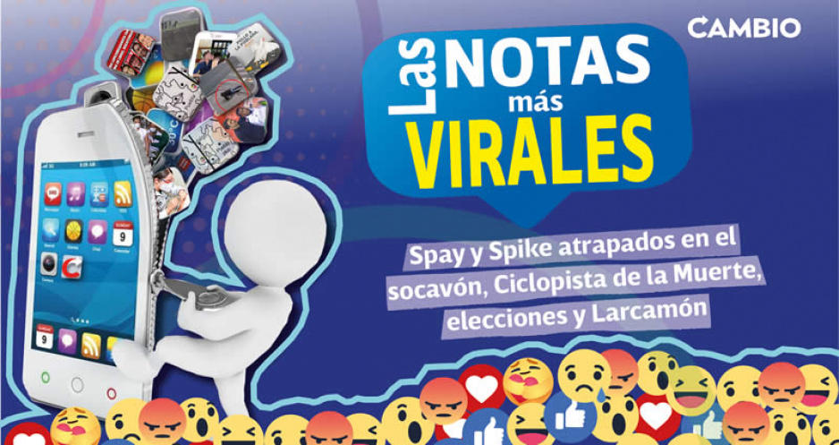 Lo más viral: Spay y Spike atrapados en el socavón, Ciclopista de la Muerte, elecciones y Larcamón