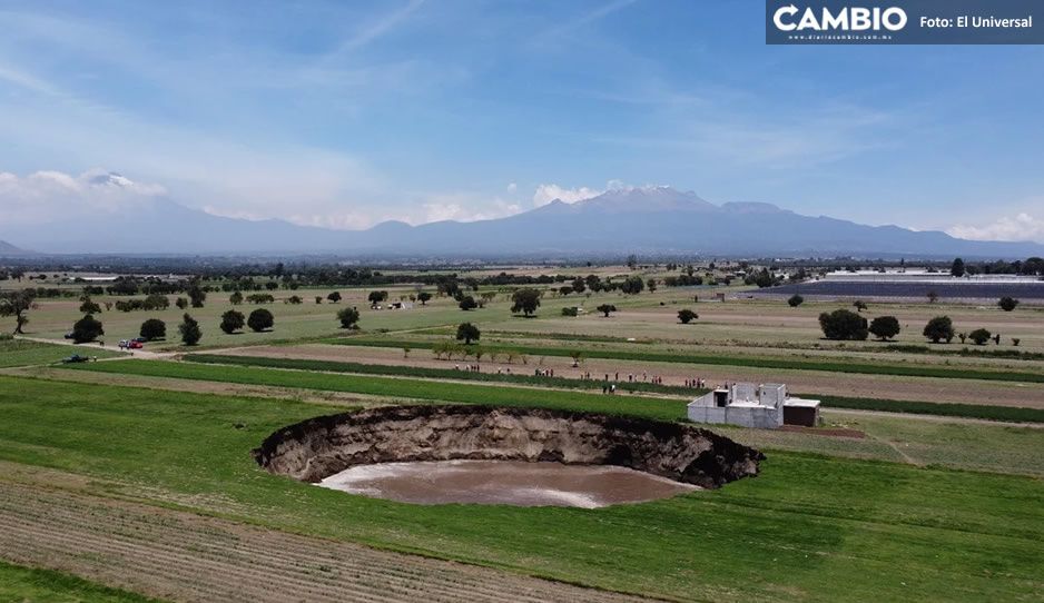 ¡Wow! Así se ve desde los aires el tremendo socavón de Juan C Bonilla (VIDEOS)