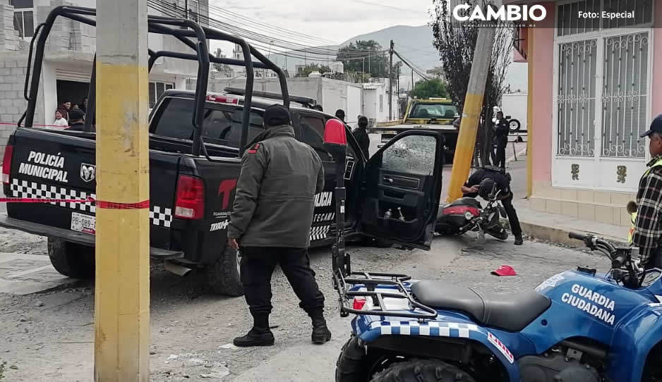Persecución y balacera deja un policía herido y una patrulla chocada en el Triángulo Rojo (VIDEO)