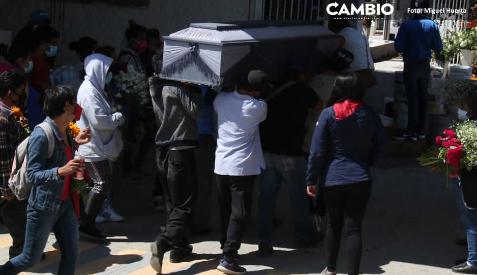 Sepultan a Abimael, víctima mortal de la trágica explosión en Xochimehuacan (VIDEO Y FOTO)