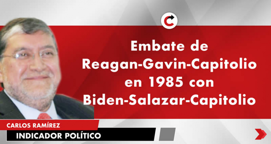 Embate de Reagan-Gavin-Capitolio en 1985 con Biden-Salazar-Capitolio