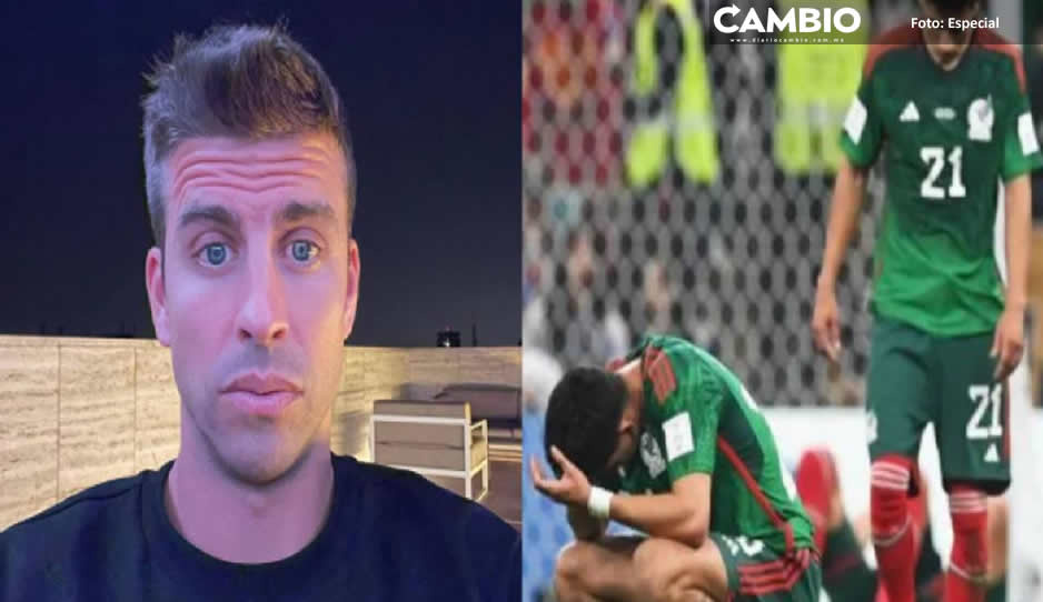 ¡Mucha risita! Piqué se burla de México por su participación en el mundial