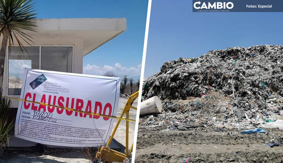 Habitantes de Coapan violan sellos de clausura para ingresar a tirar su basura al relleno sanitario de Tehuacán