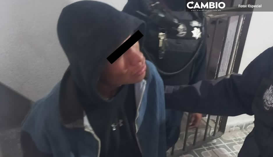 Detienen a ladrón al interior de un domicilio en Texmelucan