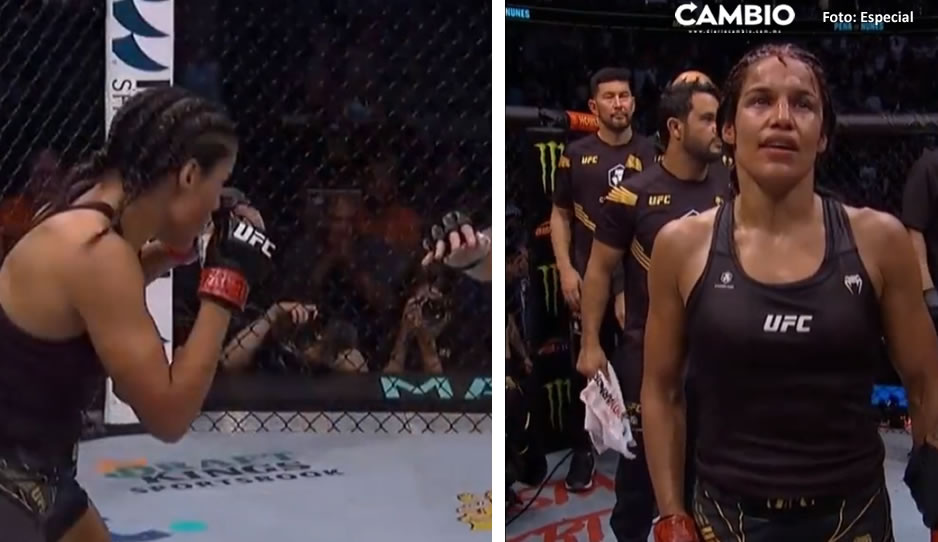 ¡Tremendo combate! Peleadora pierde trozo de la frente durante pelea de la UFC (VIDEO)