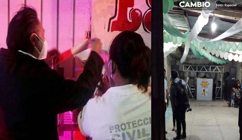 ¡Covidiotas en Tehuacán! Clausuran fiesta y un bar clandestino