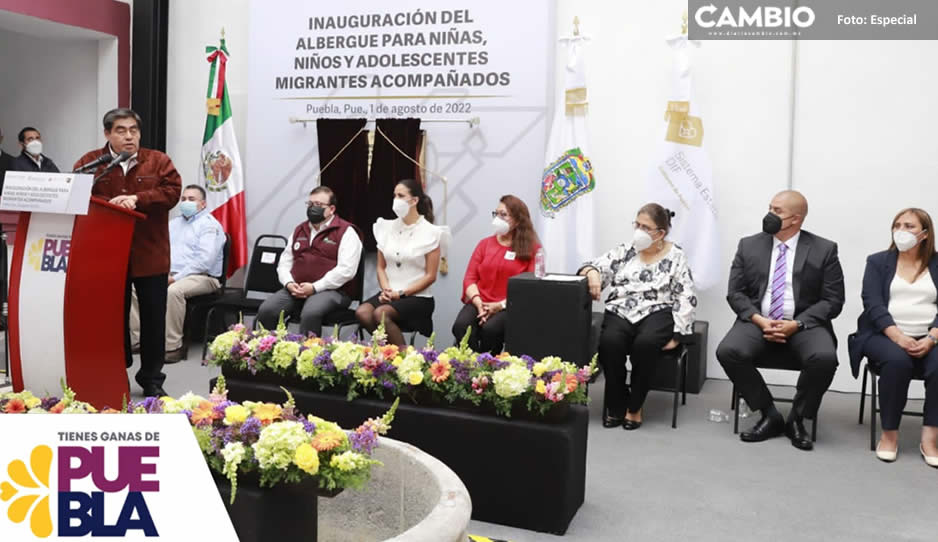 Gobierno de Puebla inaugura el Albergue para niñas, niños y adolescentes migrantes