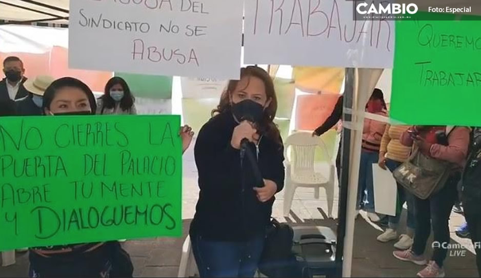 Tras cambio de administración; sindicalizados de Cuautlancingo exigen conservar su trabajo