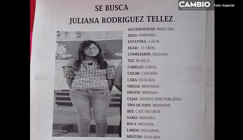 Juliana Rodríguez de 13 años  salió de su casa y ya no regresó ¡Ayuda a localizarla!