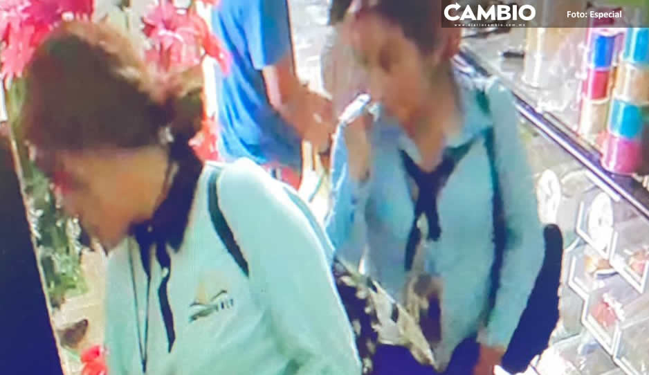 Se hacen pasar por vendedoras y roban celular en papelería de Huaquechula (VIDEO)