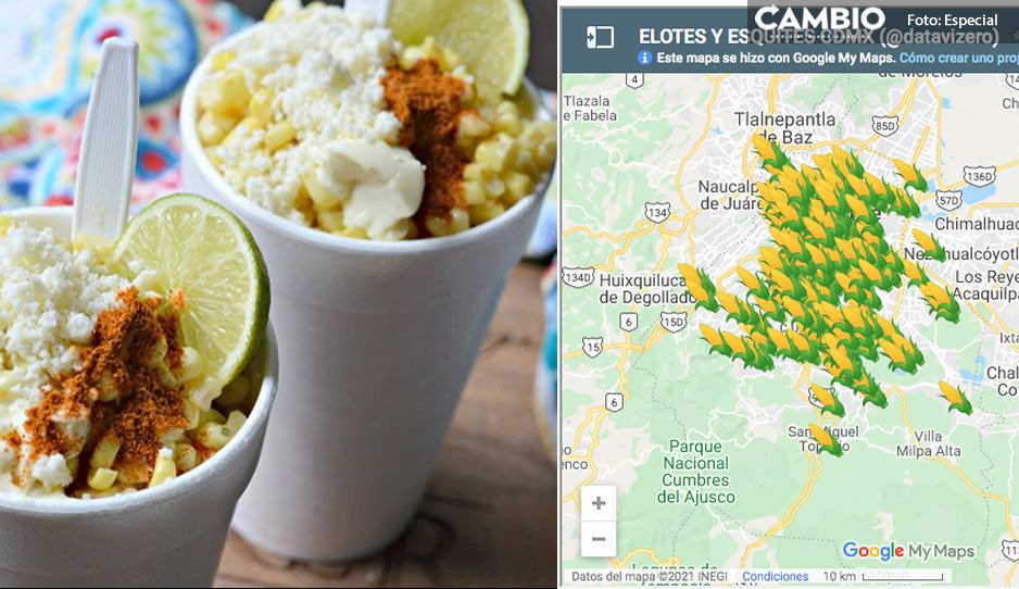 ¡El manjar de los Dioses! Fan de los elotes se vuelve viral; creó un mapa para ubicar los mejores puestos