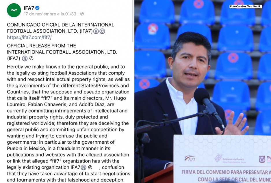 Le vieron la cara a Lalo: mundial de fútbol 7 es todo un fraude, revela la IFA7