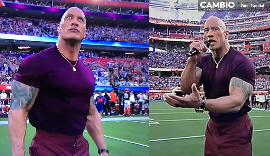 Dwayne Johnson &#039;The Rock&#039; revienta las redes al presentarse en el Sofi Stadium