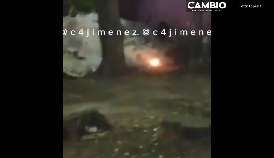 Jóvenes lanzan cuete a indigente dormido en Iztacalco (VIDEO)