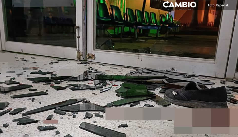 Borracho rompe cristales y vandaliza IMSS de Sinaloa