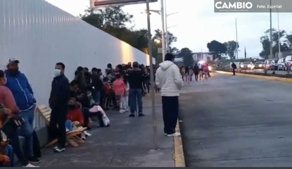 Con largas filas en Centro Expositor inicia aplicación de 2da dosis a niños de 5 a 11 años (VIDEO)