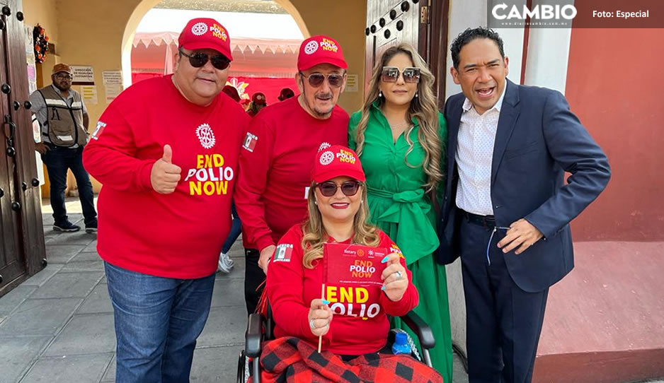 Pepe Huerta encabeza la caminata END POLIO NOW organizada por el Club Rotary