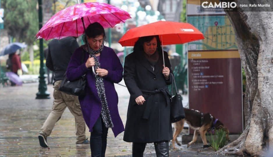 ¡A sacar el paraguas! Alertan aguaceros para Puebla este domingo