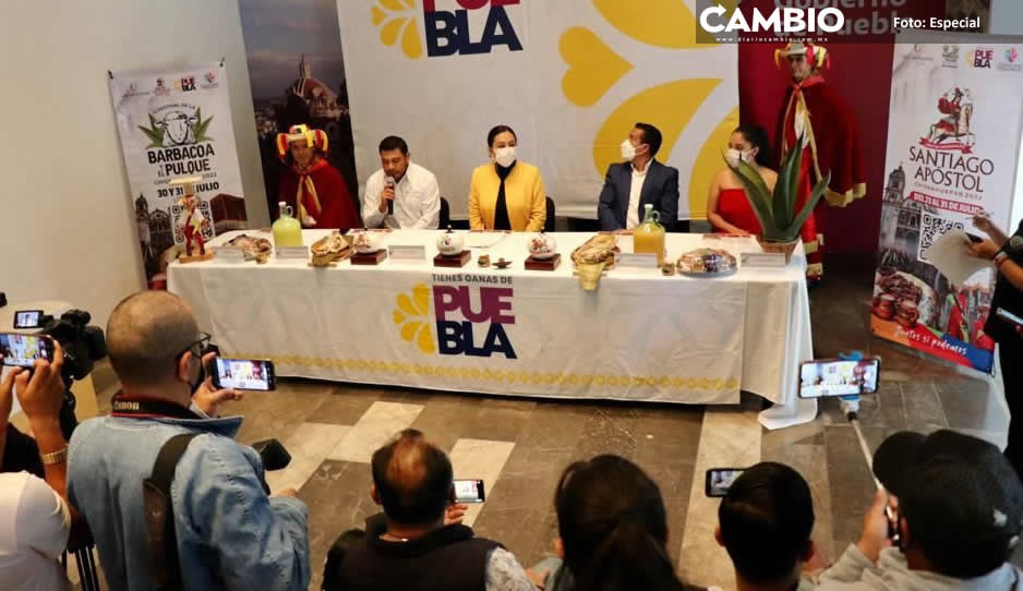 Presentan Fiesta Patronal y décimo primer Festival de la Barbacoa y el Pulque en Chignahuapan