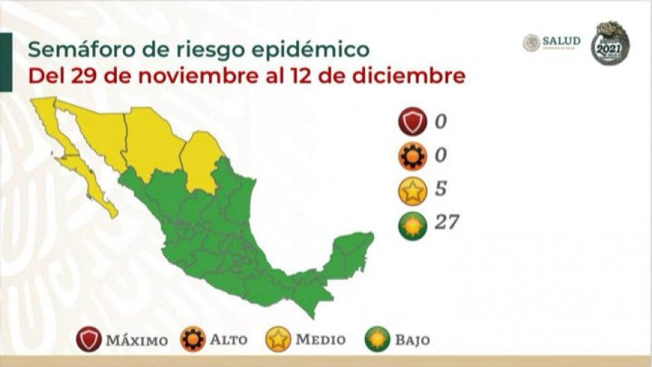 ¡Alerta ante inminente cuarta ola de COVID! Cinco estados regresan a semáforo amarillo