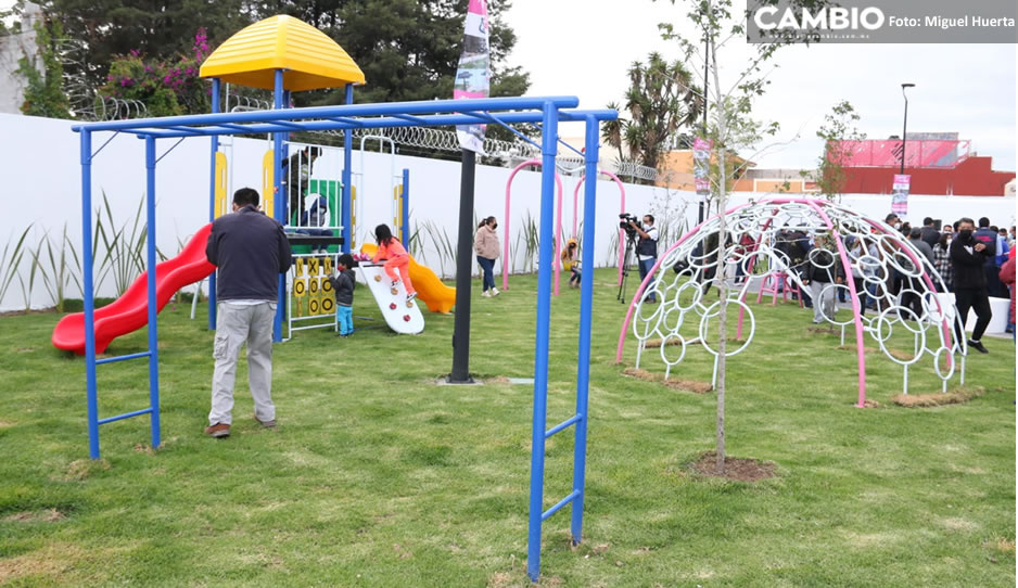 Ayuntamiento de Puebla inaugura parque Romero Vargas; gastó 5 millones de pesos (VIDEO)