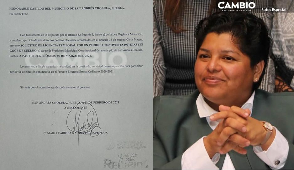 Karina Pérez Popoca va rumbo a la reelección; pide licencia por 90 días