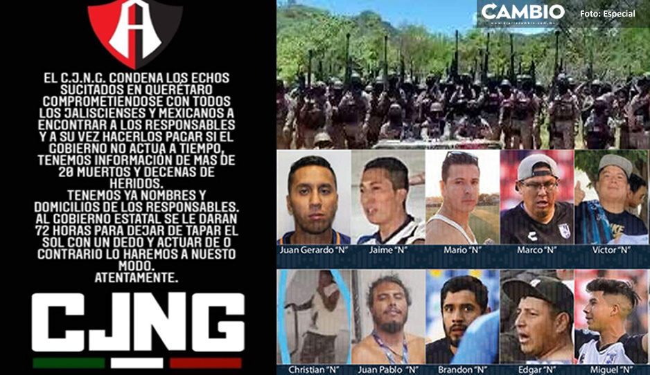 CJNG busca venganza contra agresores de Querétaro, filtran supuesto comunicado