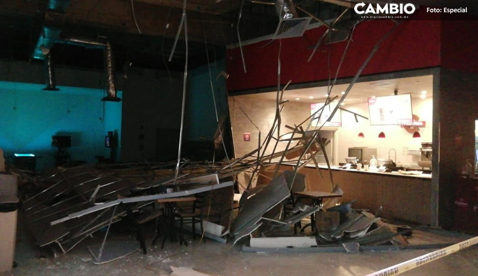 Colapsa techo de dulcería en Cinemex Las Torres; hay dos lesionadas (VIDEO)