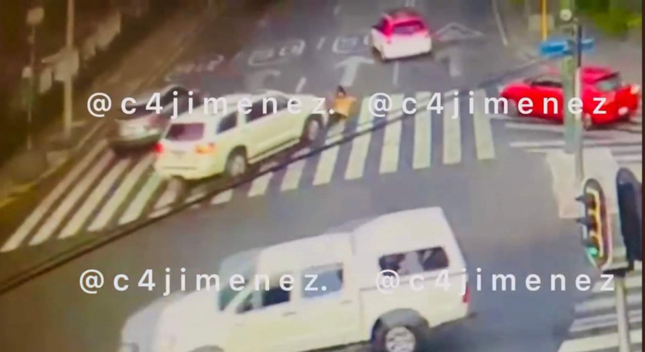 VIDEO: Captan momento exacto en que Facundo atropella a mujer mientras escapaba de la FGR