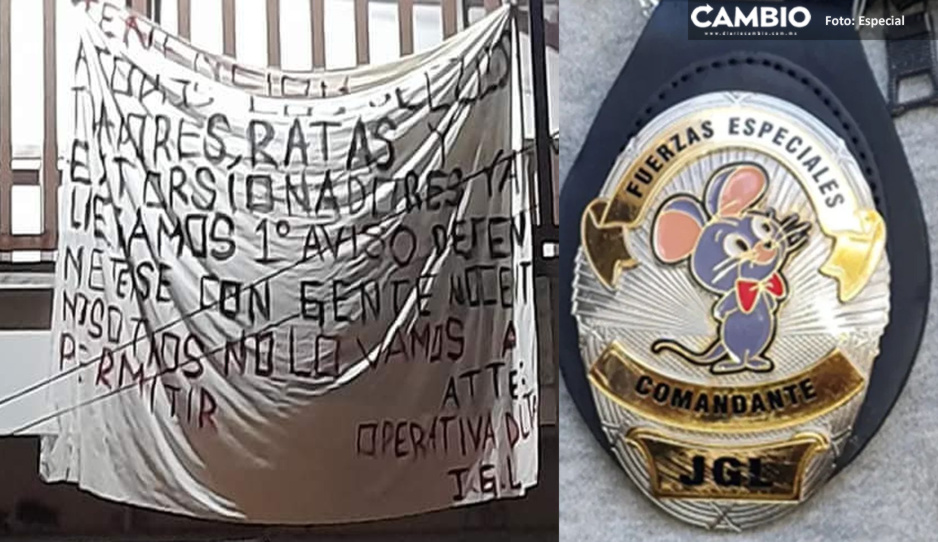 Los Chapitos llegan a Tehuacán: amenazan con narcomanta a secuestradores y extorsionadores