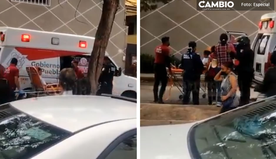 VIDEO: Así trasladaron a uno de los niños lesionados en ambulancia