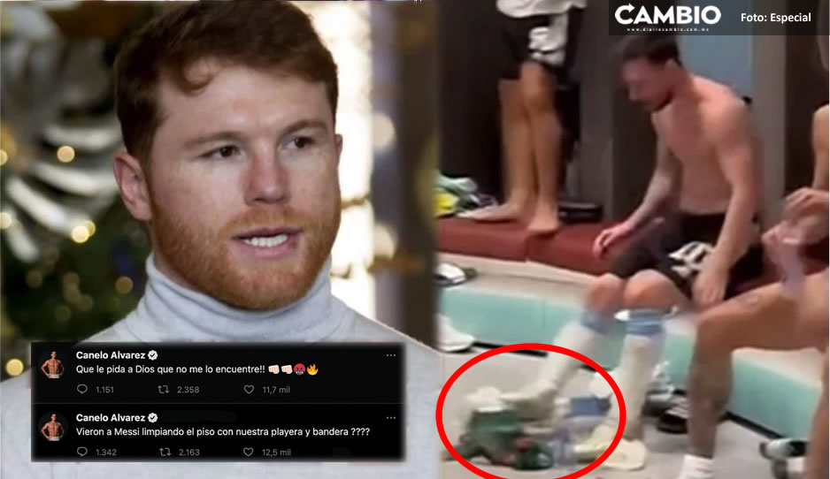 &#039;Canelo&#039; Álvarez lanza amenazas a Messi tras patear playera de México &#039;Tiene que respetar&#039;