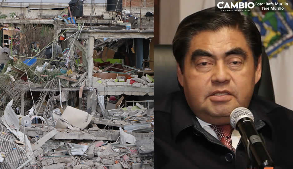 Reconstruirán 45 casas colapsadas en Xochimehuacan, señala Barbosa