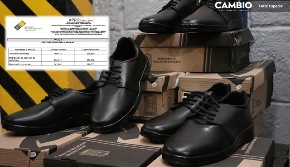 Gobierno de Puebla publica licitación para comprar uniformes y calzado escolar