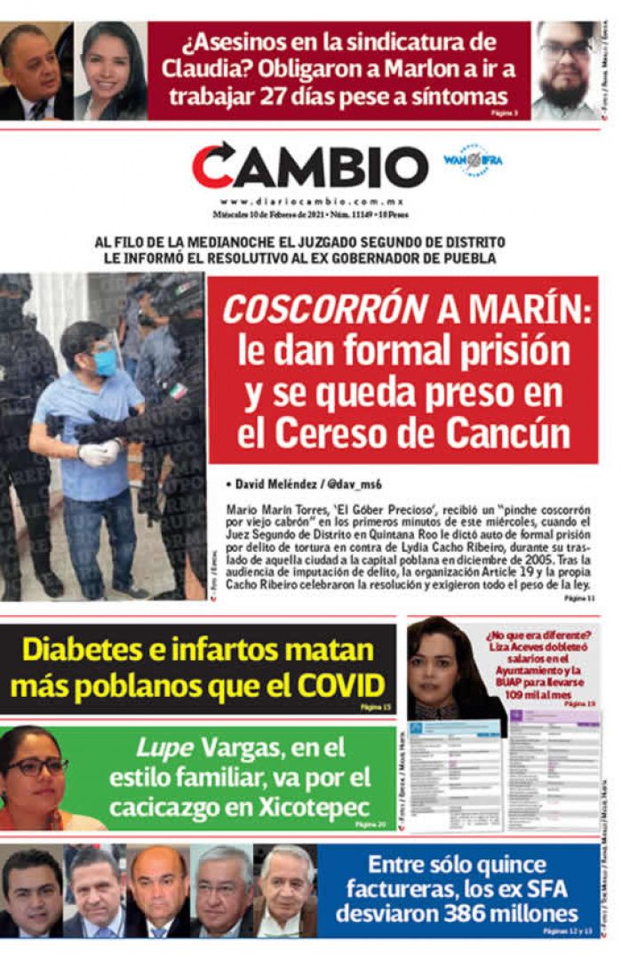 COSCORRÓN A MARÍN: le dan formal prisión y se queda preso en el Cereso de Cancún