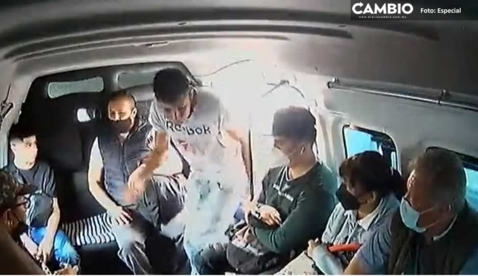 “Ya se la saben”: Sin armas, delincuentes atracan a pasajeros de combi (VIDEO)