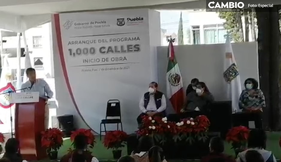 Lalo arranca programa &#039;Mil Calles&#039;; se pone 120 días para reparar calles de Puebla (VIDEO)
