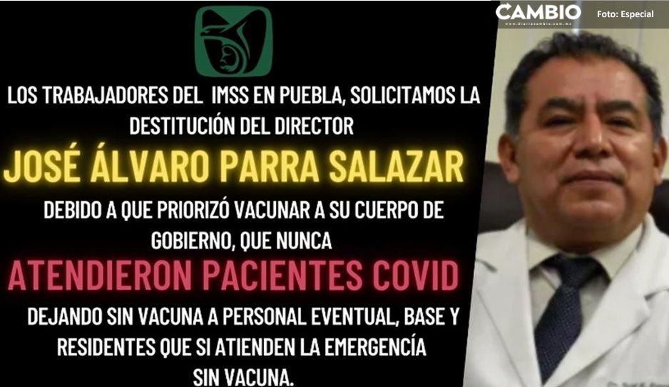 Director del IMSS San José vacunó a personal que no atiende Covid, aquí las pruebas (VIDEO)