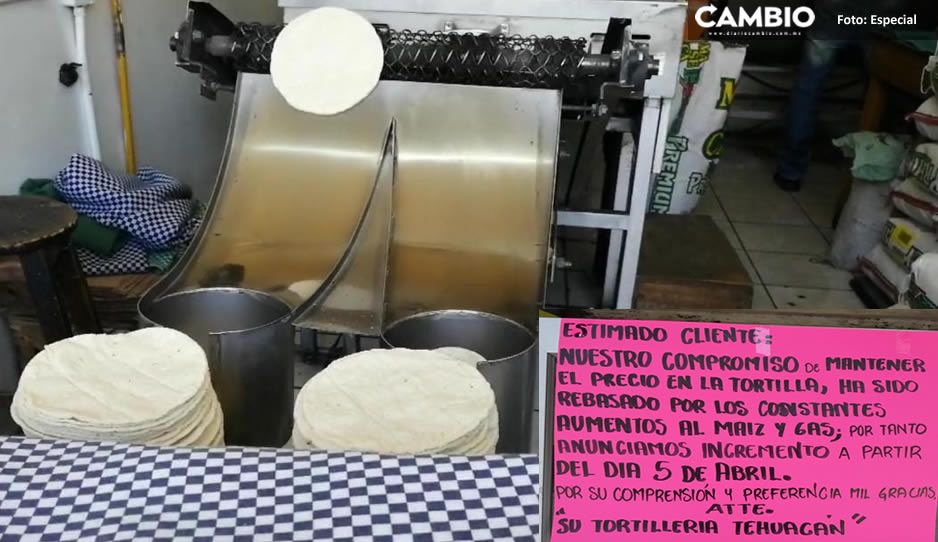 Tortillas están por las nubes en Tehuacán: 18 pesos cuesta el kilo